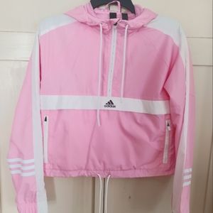 💥💥SALE💥💥 NWT Adidas Pastel Pink Half Length Windbreaker